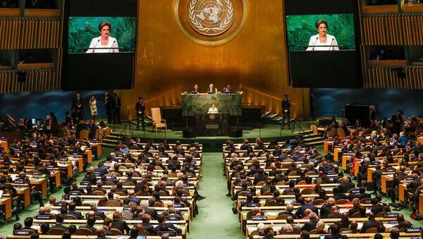 Presidenta Dilma Rousseff fala na abertura da 70ª Assembléia Geral da ONU. - Sputnik Brasil