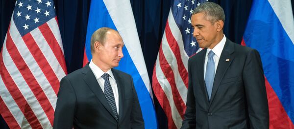 Presidente russo Vladimir Putin e o presidente norte-americano Barack Obama - Sputnik Brasil