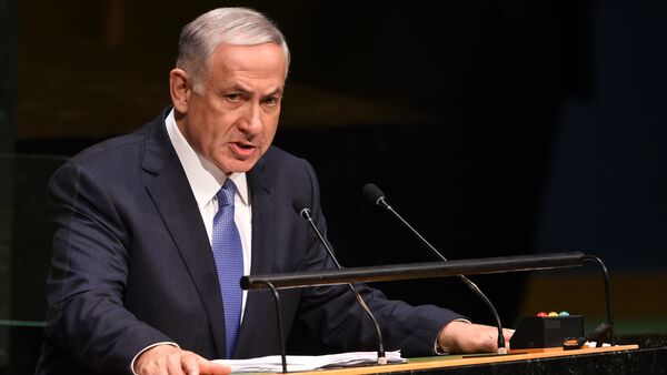 Primeiro-ministro de Israel, Benjamin Netanyahu, fala durante a 69ª Assembleia Geral da ONU - Sputnik Brasil
