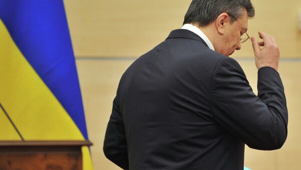Viktor Yanukovich, who earlier declared himself to be the legitimate President of Ukraine, after a news conference in Rostov-on-Don - Sputnik Brasil