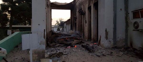 Hospital do Médicos Sem Fronteiras bombardeado no norte do Afeganistão no dia de 3 de outubro, em Kunduz - Sputnik Brasil