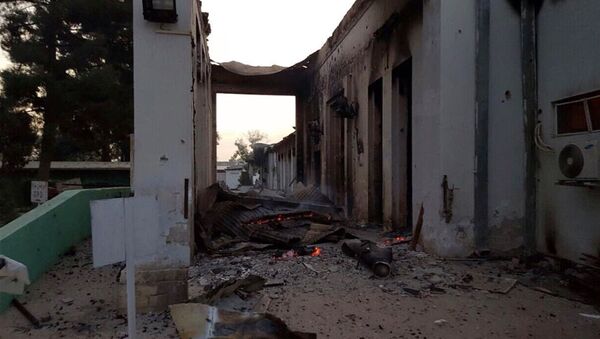 Hospital destruido em Kunduz, Afeganistão - Sputnik Brasil