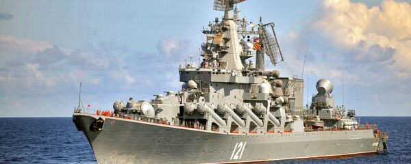Cruzador de mísseis Moskva, navio principal da Frota do mar Negro da Rússia - Sputnik Brasil