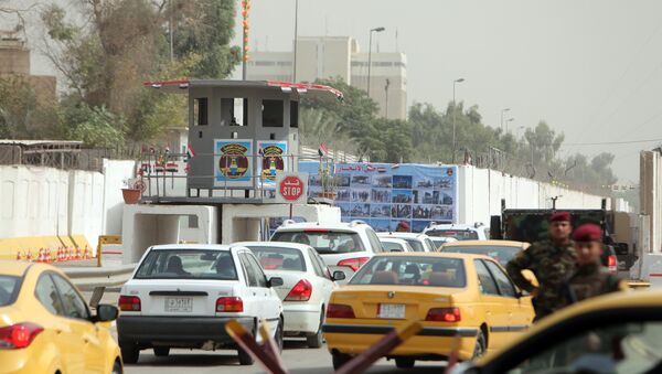 Zona Verde de Bagdá, reaberta parcialmente ao público e ao tráfego nesta segunda-feira (5), após 12 anos - Sputnik Brasil