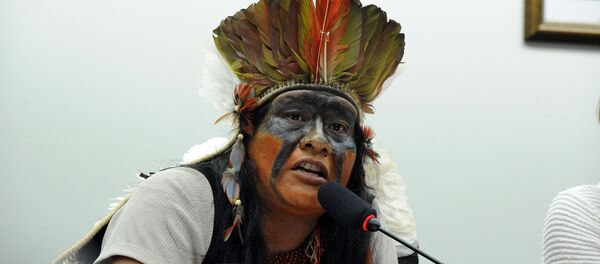 Líder indígena Guarani-Kaiowá, Valdelice Veron - Sputnik Brasil