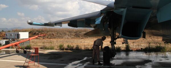 As Forças Aeroespaciais da Rússia na base aérea de Khmeimim na Síria. - Sputnik Brasil