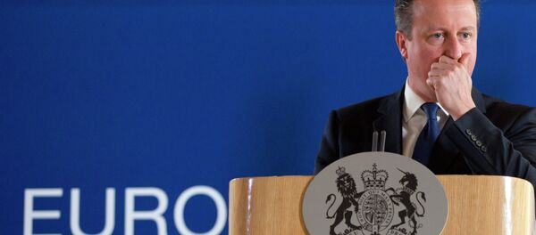 Primeiro-ministro britânico David Cameron - Sputnik Brasil
