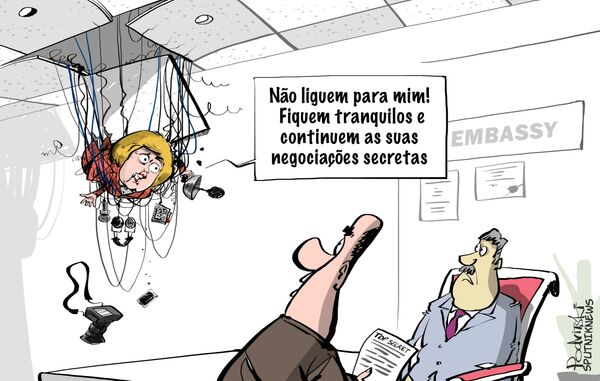 Entrada sutil: Alemanha espiona embaixadas na Europa - Sputnik Brasil