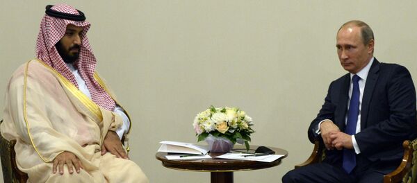 Vladimir Putin e Mohammad bin Salman Vladimir Putin e Mohammad bin Salman - Sputnik Brasil