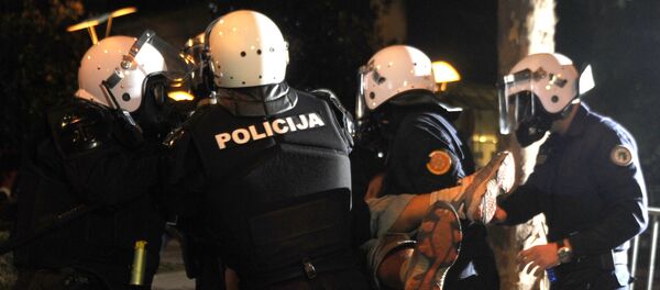 Protestos em Podgorica (Montenegro) Protestos em Podgorica (Montenegro) - Sputnik Brasil