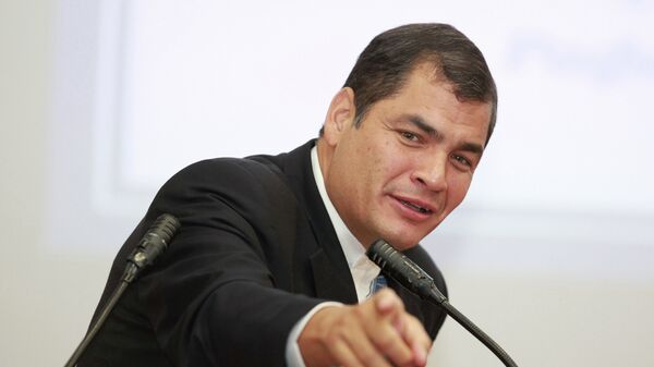 Presidente do Equador Rafael Correa - Sputnik Brasil