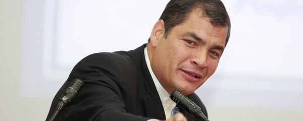 Presidente do Equador Rafael Correa - Sputnik Brasil