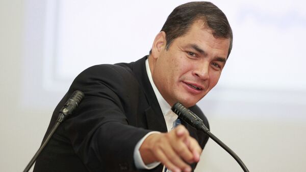 Presidente do Equador Rafael Correa - Sputnik Brasil
