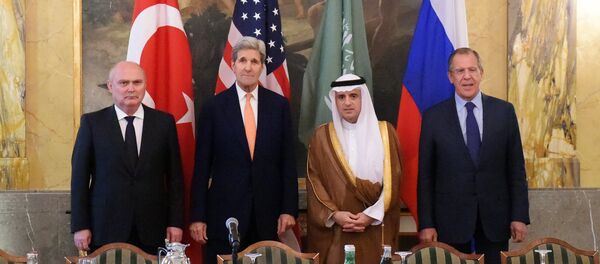 Reunião entre os chanceleres de Rússia, Turquia, EUA e Arábia Saudita - Sputnik Brasil