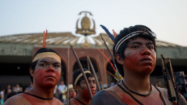 Tribos de diversas etnias participam dos Jogos Mundiais Indígenas, em Palmas - Sputnik Brasil