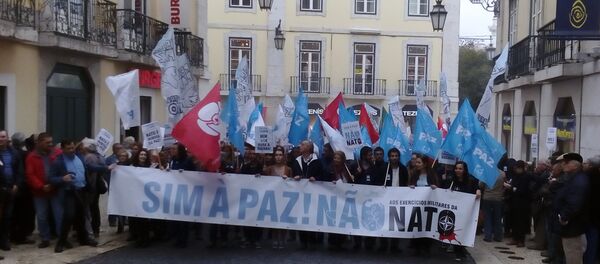 Manifestação contra a OTAN em Lisboa - Sputnik Brasil