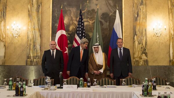 Encontro ministerial entre Arábia Saudita, EUA, Turquia e Rússia, em Viena, para discutir a crise síria - Sputnik Brasil