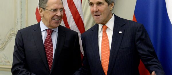 Sergei Lavrov e John Kerry - Sputnik Brasil