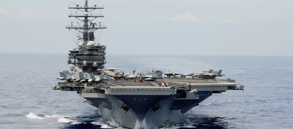 Porta-aviões USS Ronald Reagan, da Marinha dos Estados Unidos (foto de arquivo) - Sputnik Brasil