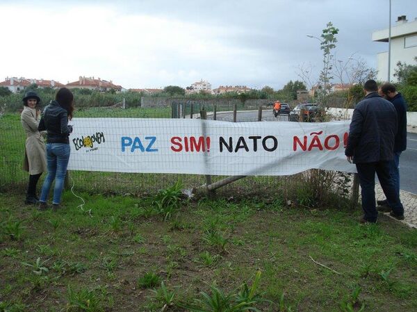 Manifestação contra OTAN em Portugal - Sputnik Brasil