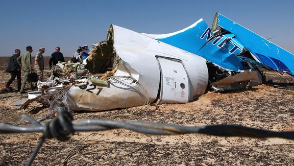Airbus A321 crash site in Egypt - Sputnik Brasil