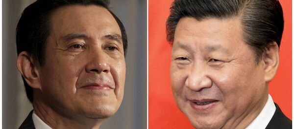 Combinação de fotos mostra Ma Ying-jeou, presidente de Taiwan, e Xi Jinping, presidente chinês Combinação de fotos mostra Ma Ying-jeou, presidente de Taiwan, e Xi Jinping, presidente chinês - Sputnik Brasil