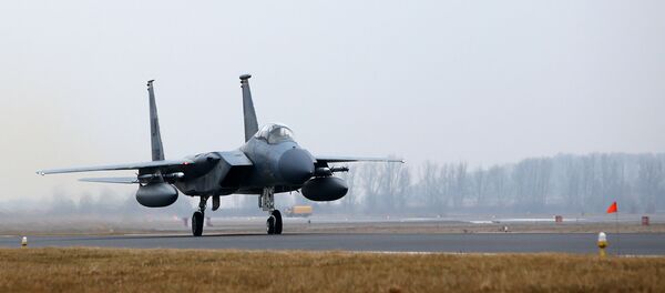 Caça norte-americano F-15C - Sputnik Brasil