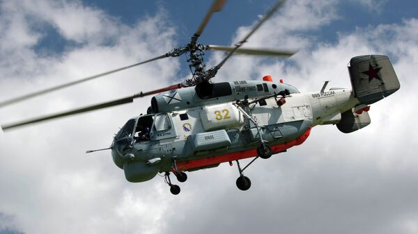 Helicóptero russo Ka-27 durante cumprimento de missão - Sputnik Brasil