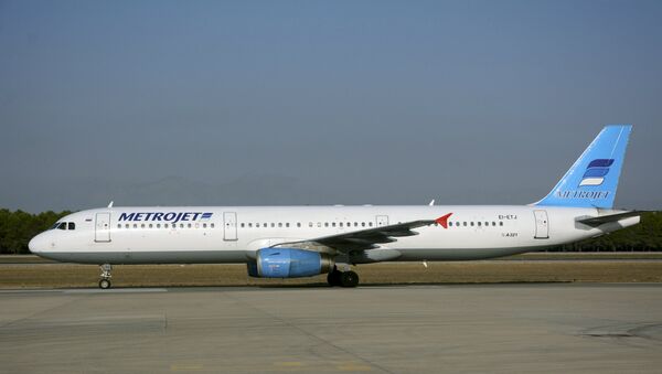Airbus A321 da companhia russa Kogalymavia (Metrojet), que caiu na Península do Sinai - Sputnik Brasil