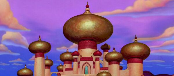 O palácio do Sultão do Alladin da Disney, inspirado pelo o Taj Mahal. - Sputnik Brasil