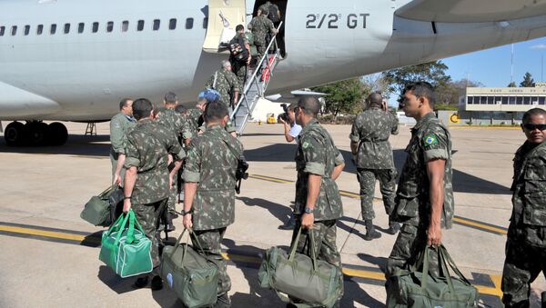 Militares brasileiros em Missão de Paz da ONU - Sputnik Brasil
