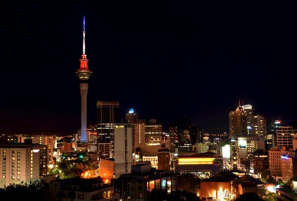 A torre Sky Tower em Auckland, na Nova Zelândia - Sputnik Brasil