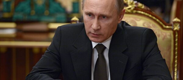 Presidente russo Vladimir Putin durante reunião no Kremlin - Sputnik Brasil