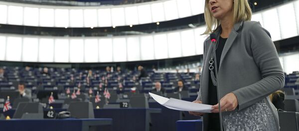 Chefe de política externa da UE, Federica Mogherini - Sputnik Brasil