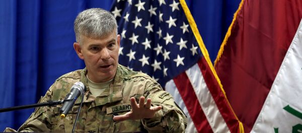 Coronel Steven Warren, porta-voz da coalizão antiterrorista liderada pelos EUA no Iraque Coronel Steven Warren, porta-voz da coalizão antiterrorista liderada pelos EUA no Iraque - Sputnik Brasil