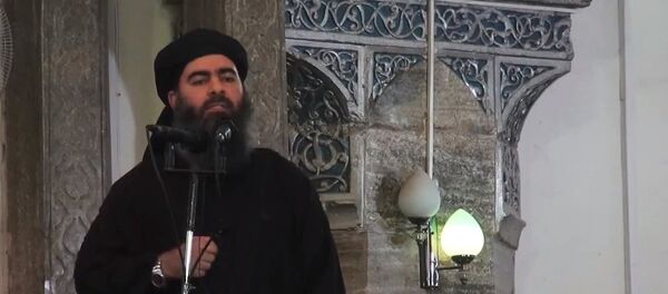 Líder do grupo terrorista Estado Islâmico Abu Bakr al-Baghdadi. (Foto de arquivo) - Sputnik Brasil