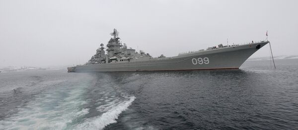 Cruzador nuclear Pyotr Veliky, foto de arquivo - Sputnik Brasil