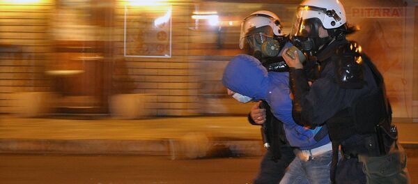 Protestos em Podgorica - Sputnik Brasil