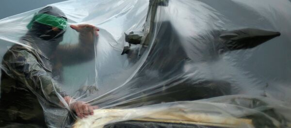 Militante do braço armado do movimento palestino Hamas - Sputnik Brasil