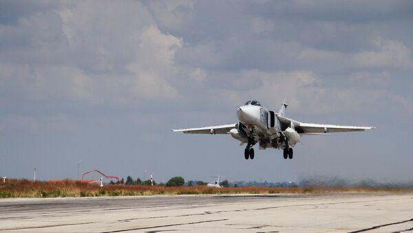 Russian military aviation at Khmeimim airbase in Syria - Sputnik Brasil