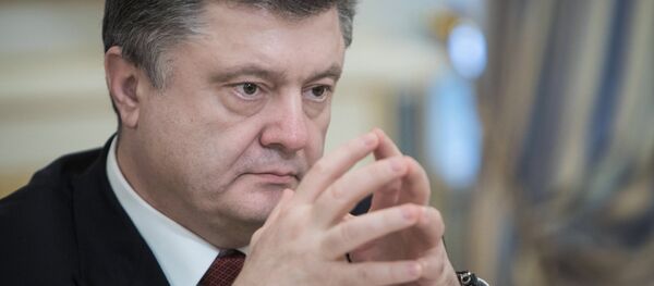 O presidente da Ucrânia, Pyotr Poroshenko - Sputnik Brasil