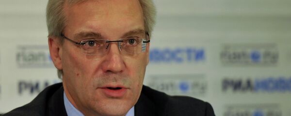 News conference with Russian Deputy Foreign Minister Alexander Grushko - Sputnik Brasil