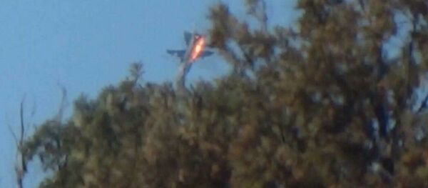 O Su-24 russo derrubado pela FA da Turquia em 24 de novembro, 2015 - Sputnik Brasil