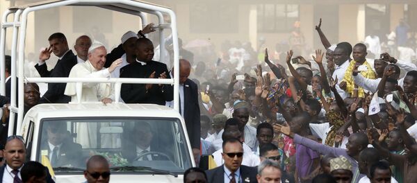 Papa Francisco na República Centro-Africana. - Sputnik Brasil