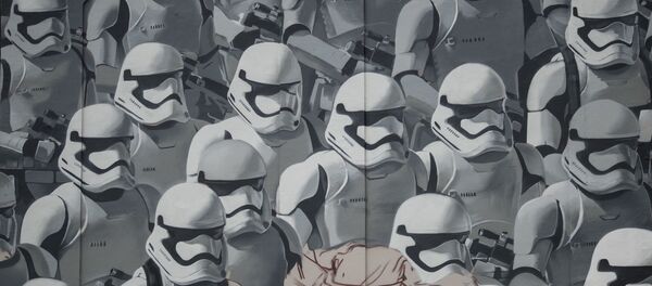 Grafiti com temática do filme Guerra nas Estralas em Moscou - Sputnik Brasil