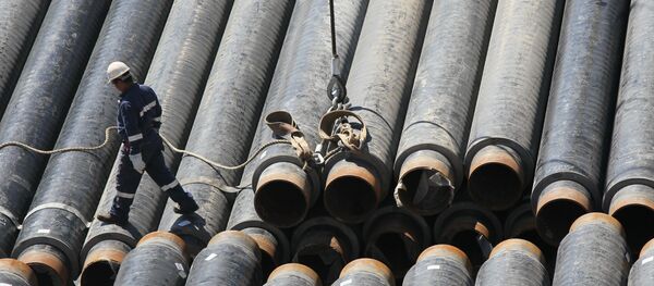 Construção de gasoduto. Construção de gasoduto. - Sputnik Brasil