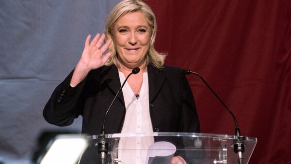 Marine Le Pen após anúncio dos resultados das eleições - Sputnik Brasil