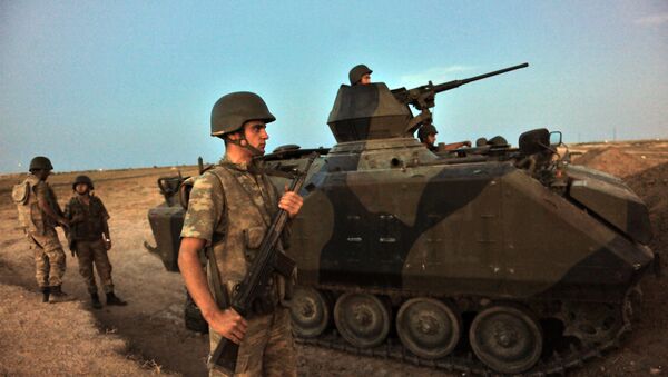 Soldados turcos na Síria (foto de arquivo) - Sputnik Brasil