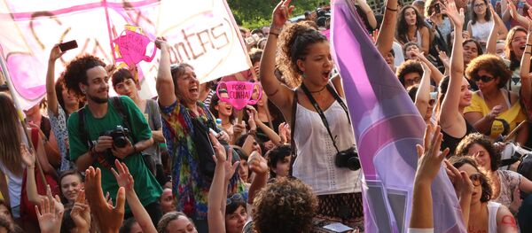 Manifestação contra Eduardo Cunha Manifestação contra Eduardo Cunha - Sputnik Brasil