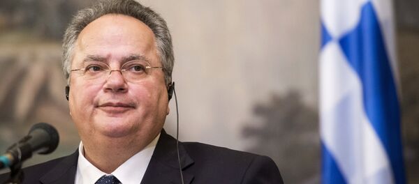 Chanceler grego, Nikos Kotzias - Sputnik Brasil